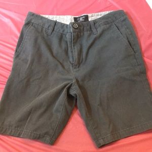 Men’s grey/blue shorts.